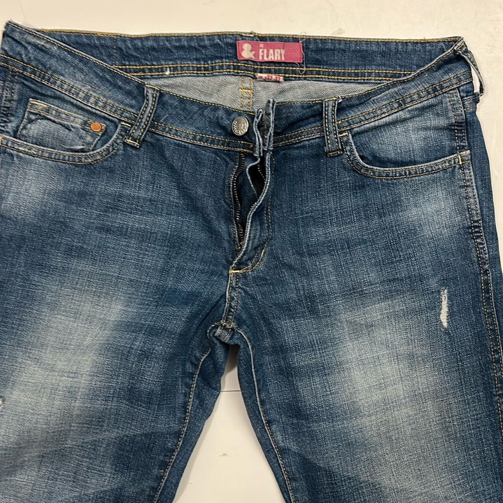 H&M Flare Jeans, Blue, Size EUR 32-32